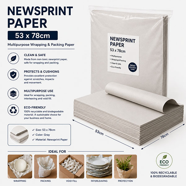 Newsprint Paper — 10 Sheets (NP-10)